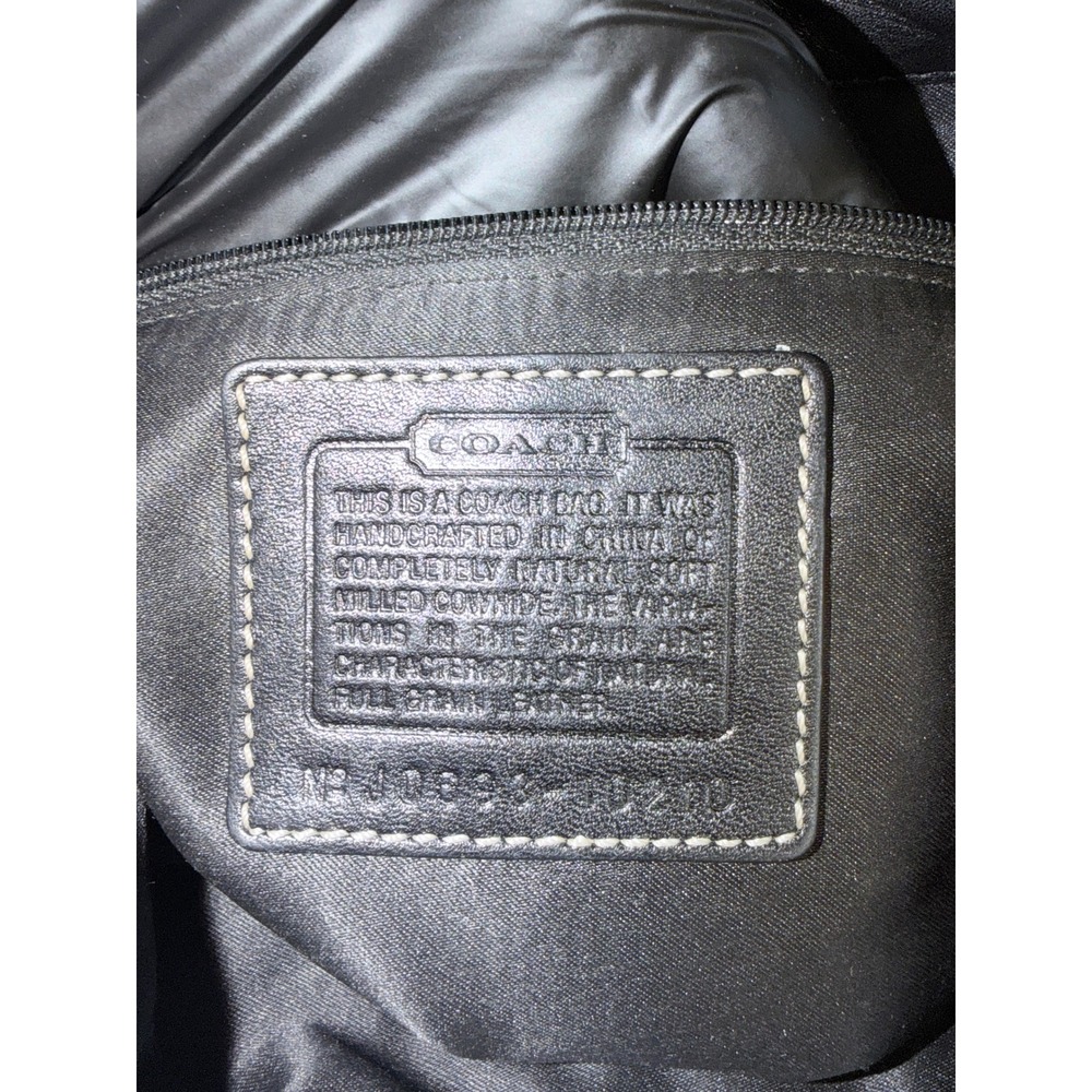 Coach Hamptons leather clip hobo style 10214 gold pebbled leather - Picture 16 of 16